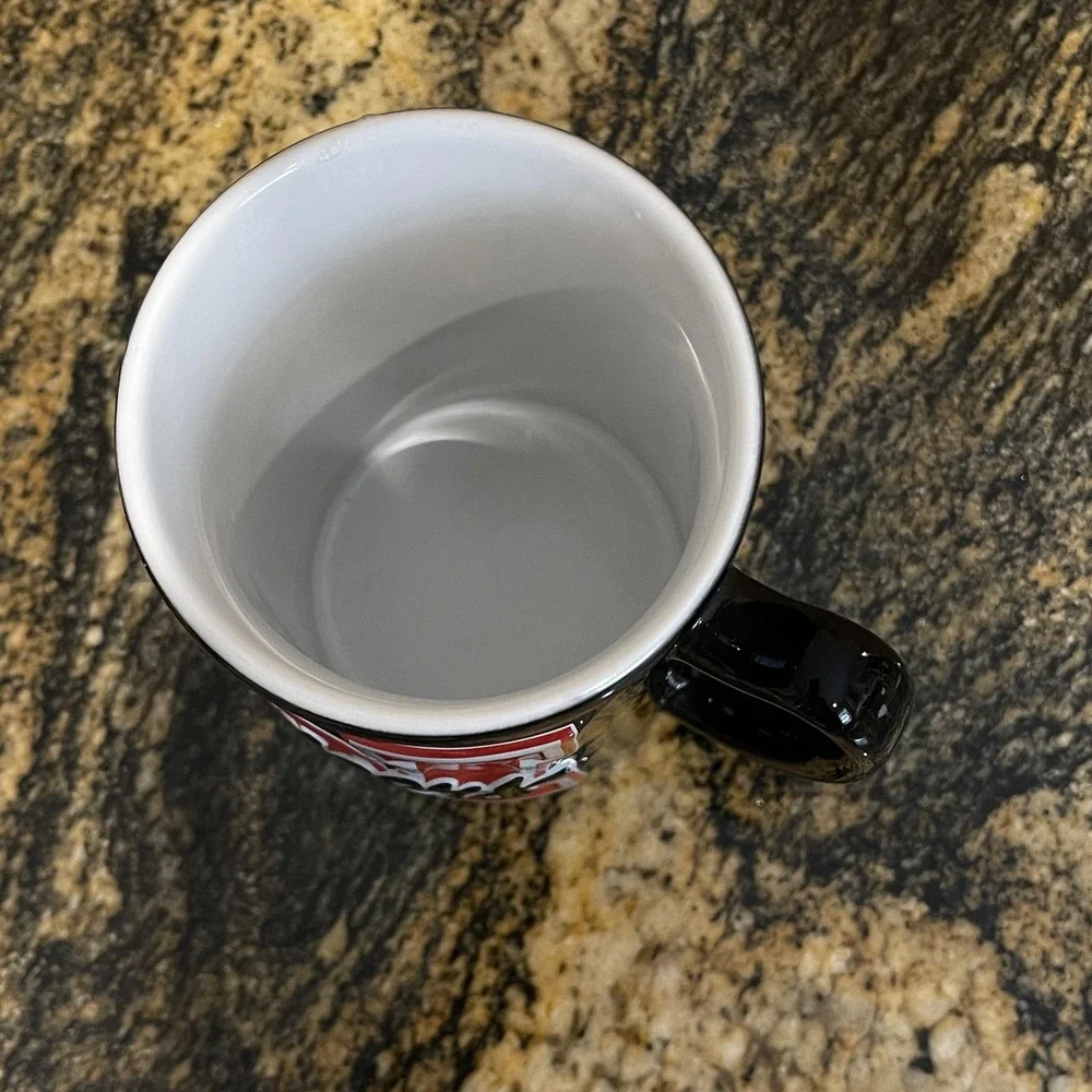 Nebraska Cornhuskers Coffee Mug Cup Ceramic Black Red NCAA Football Huskers 3D - Picture 5 of 7
